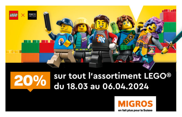 Migros – 20% sur les Lego