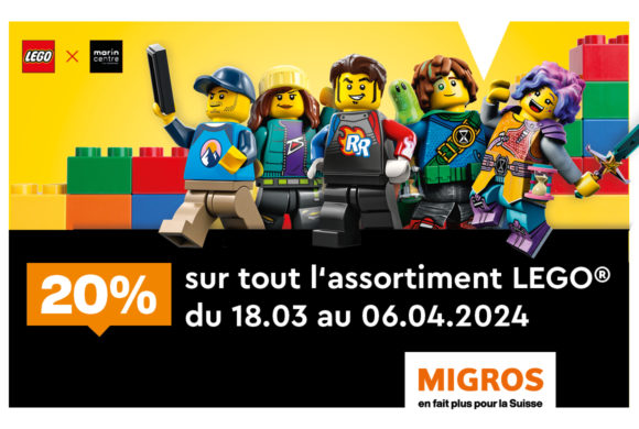 Migros – 20% sur les Lego