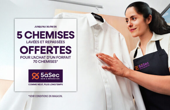 5àsec – Forfait chemise