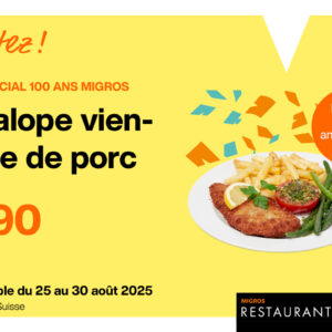 Migros Restaurant – Menu 100 ans