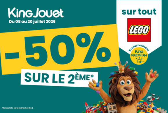King Jouet – 50% sur le 2e LEGO