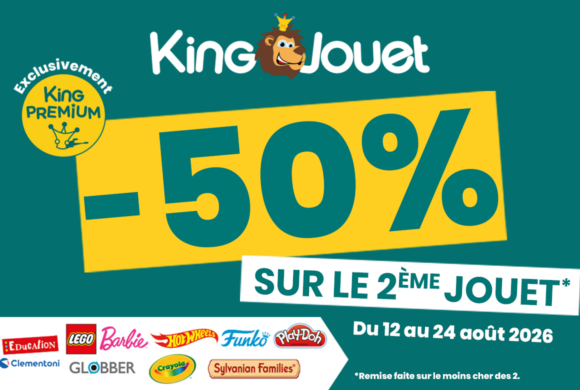 King Jouet – 50% sur le 2e jouet